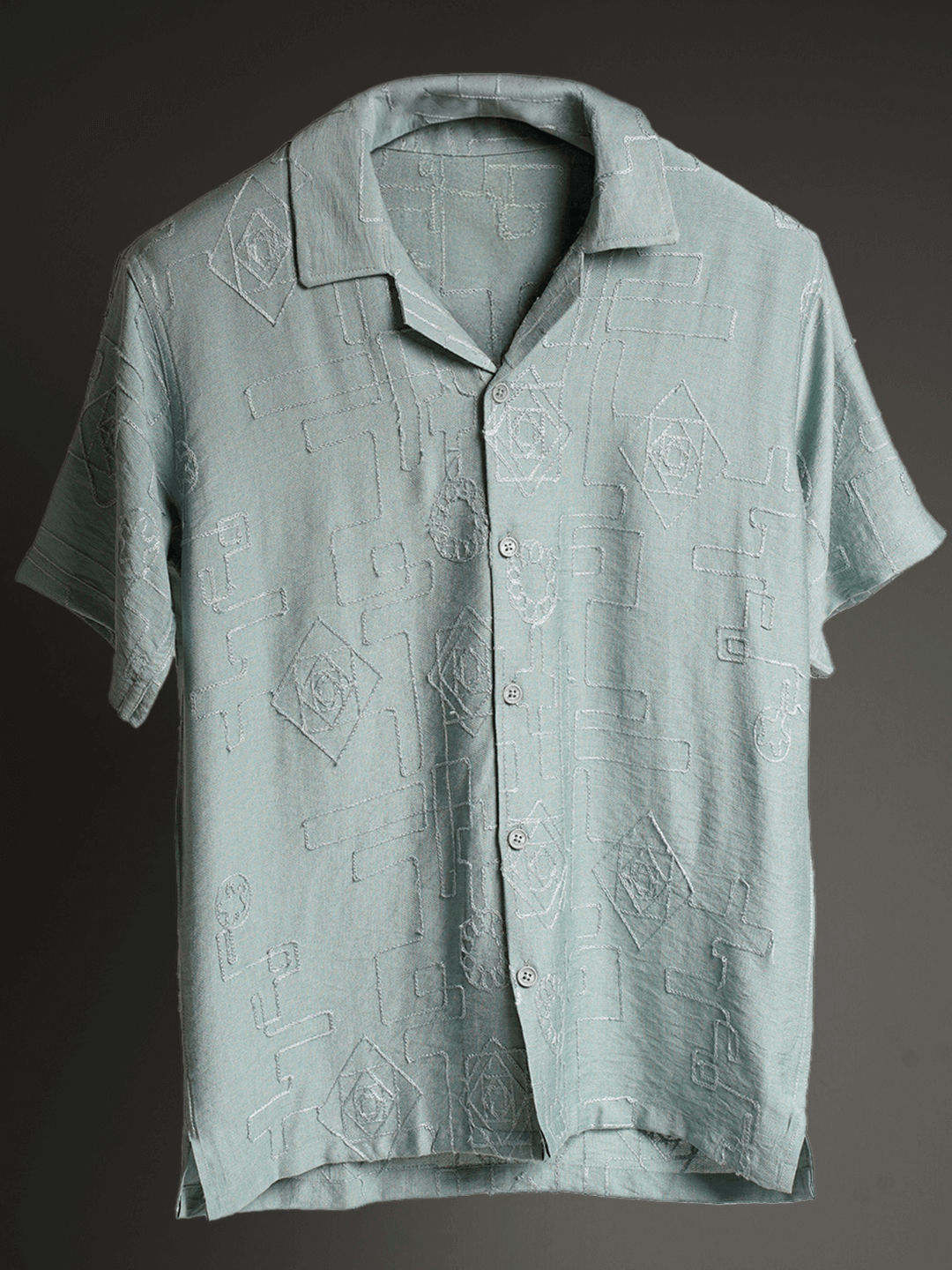 Leafy Luxe Knitted Shirt