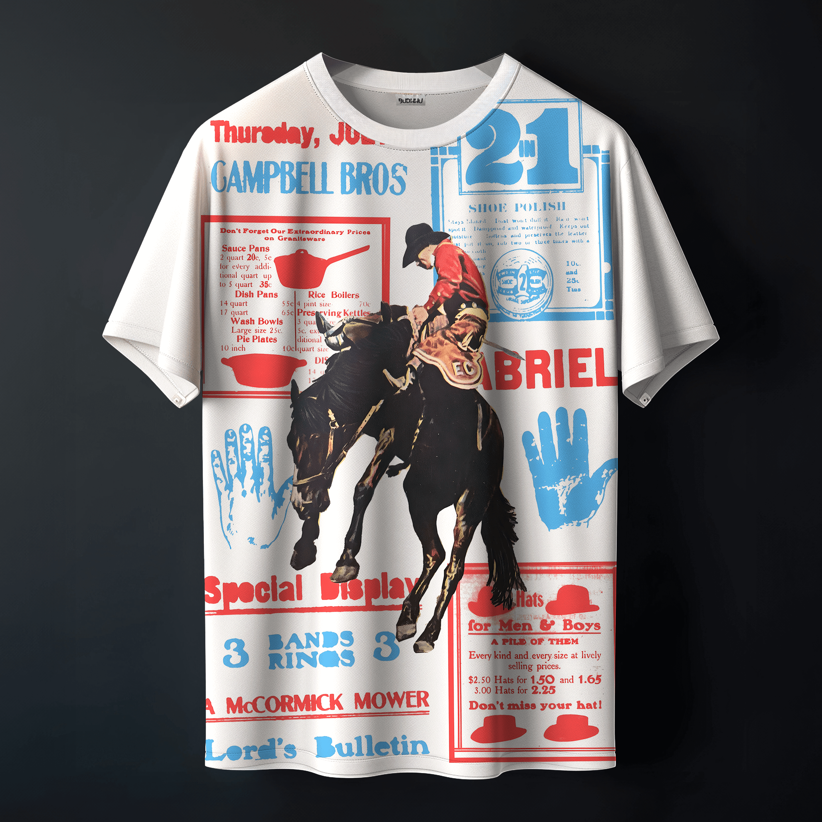 Old Town Rodeo Printed Tee