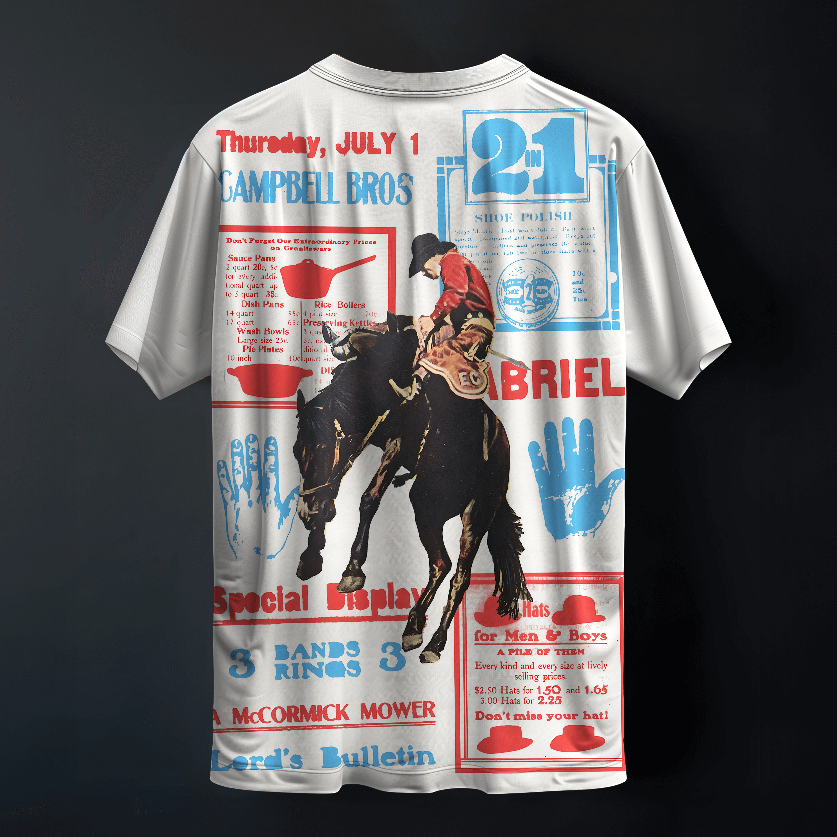 Old Town Rodeo Printed Tee
