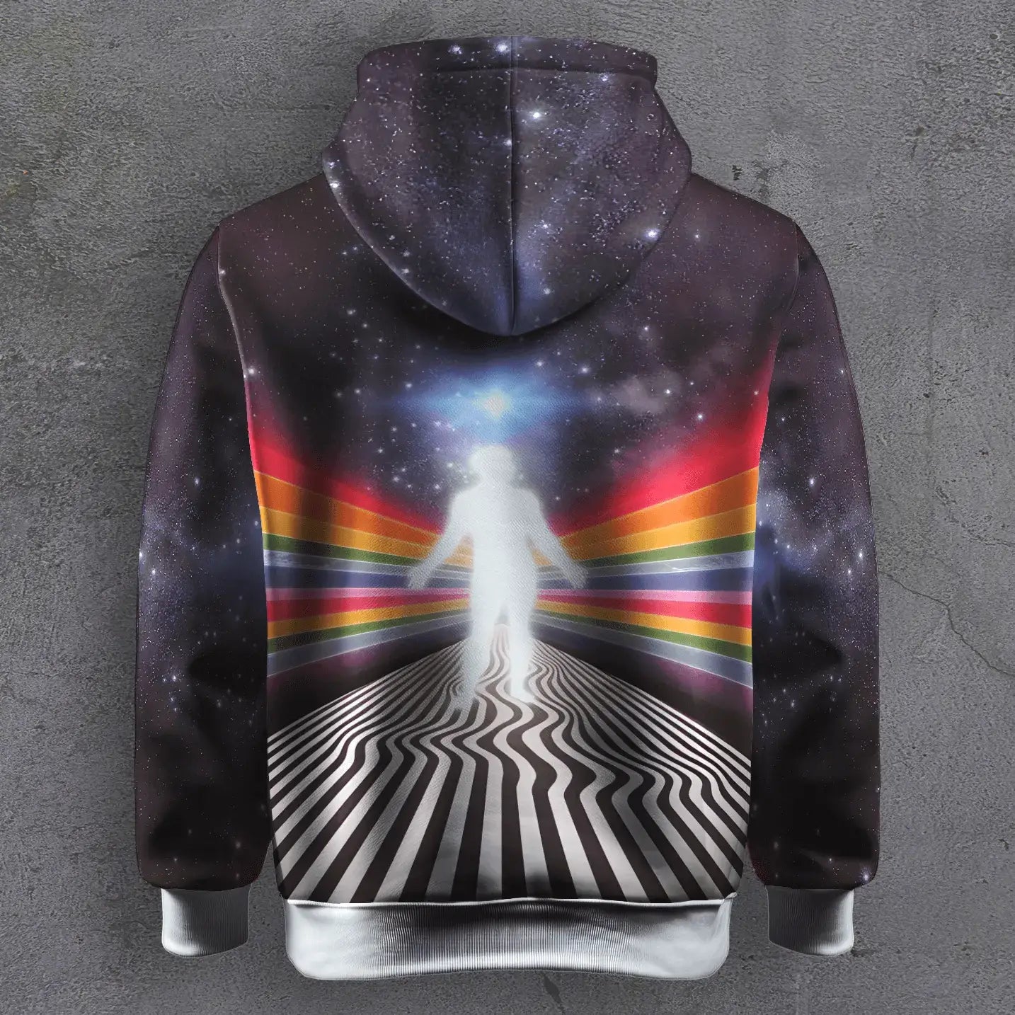Rainbow Ascension Printed Hoodie