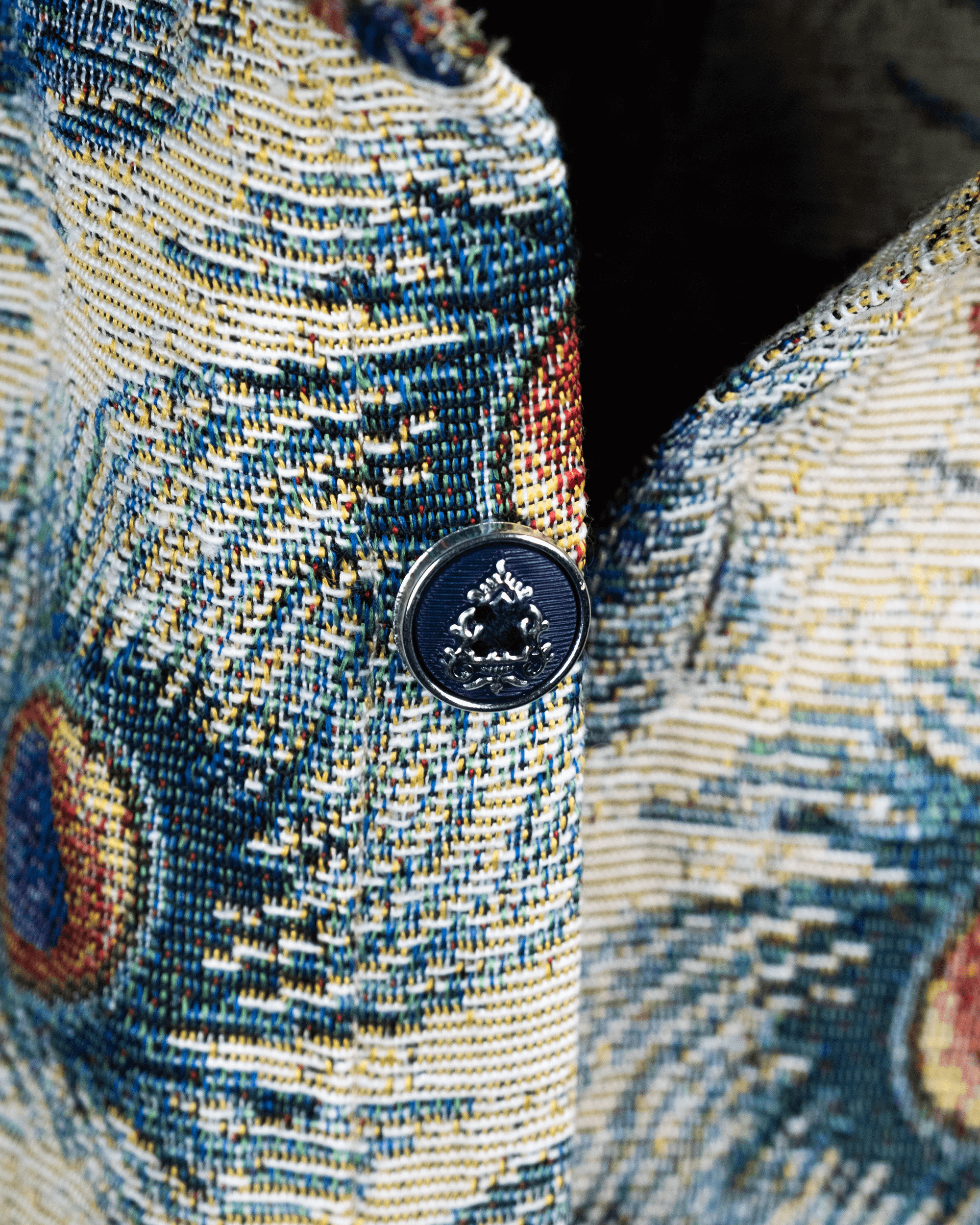 Rajwada Feathers Shacket-Men’s jacquard cotton shacket for winter layering