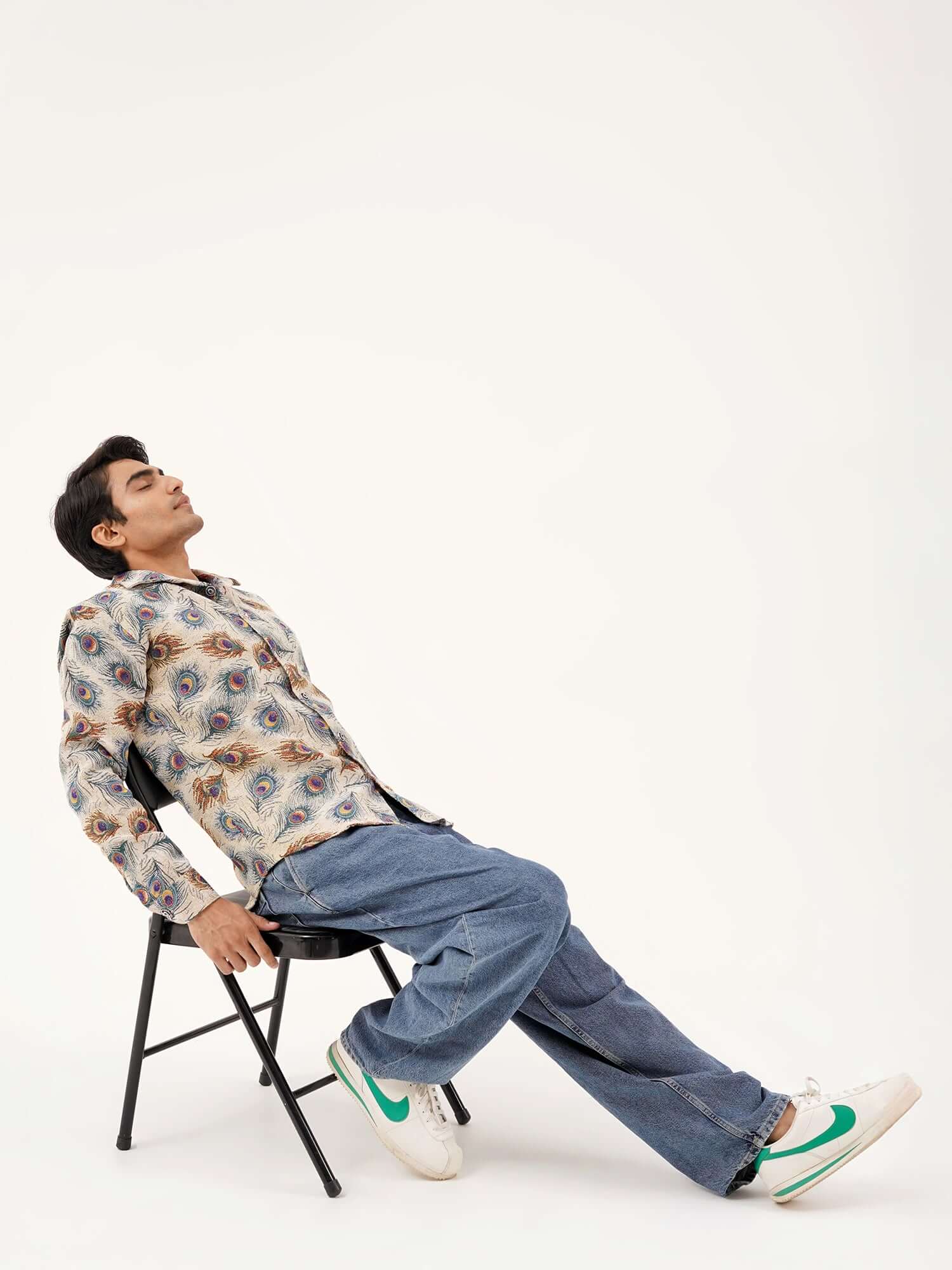 Rajwada Feathers Shacket – Premium Collared Jackets