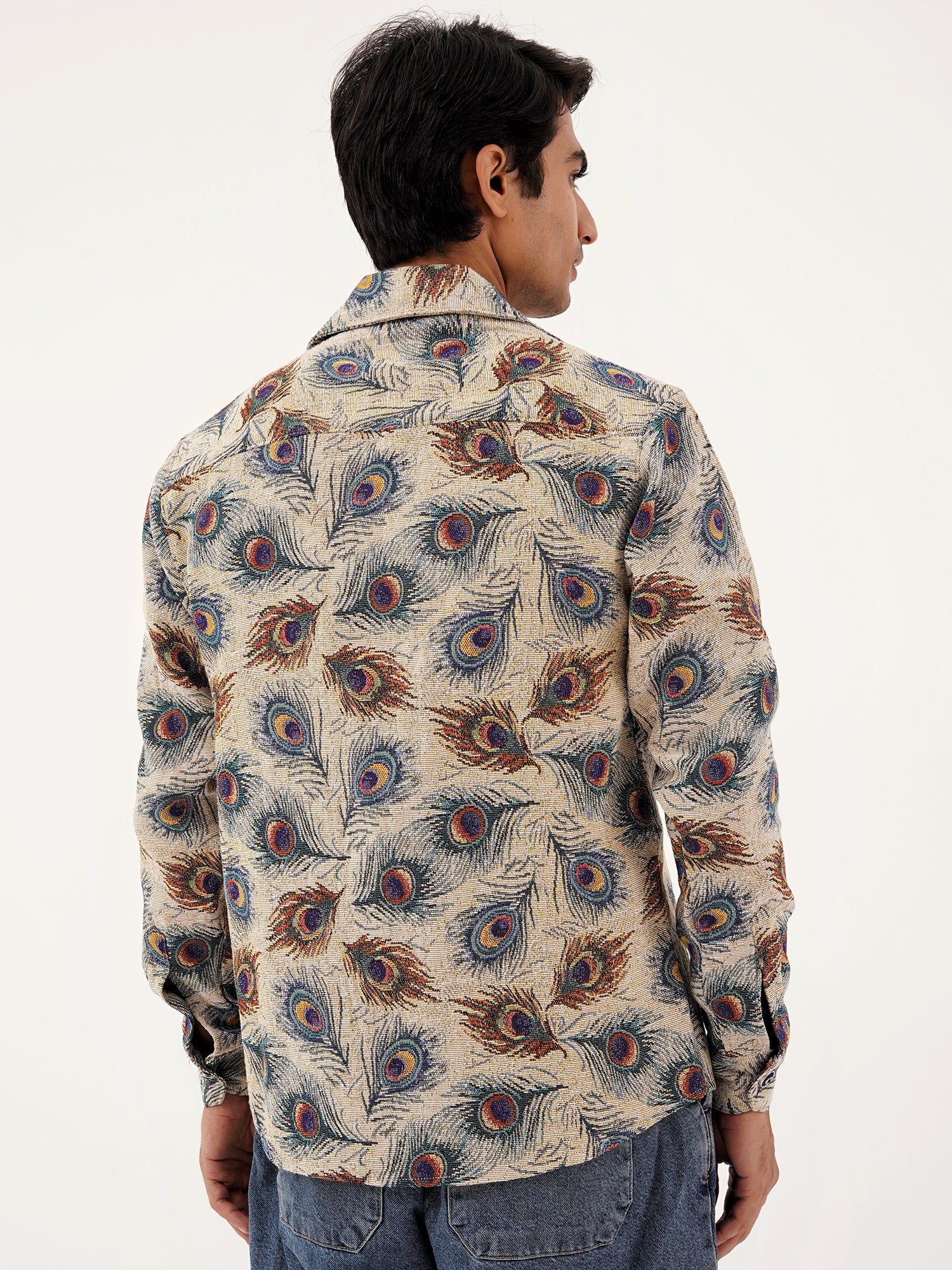 Rajwada Feathers Shacket – Premium Collared Jackets