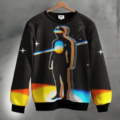 Retro Future Printed Sweatshirt