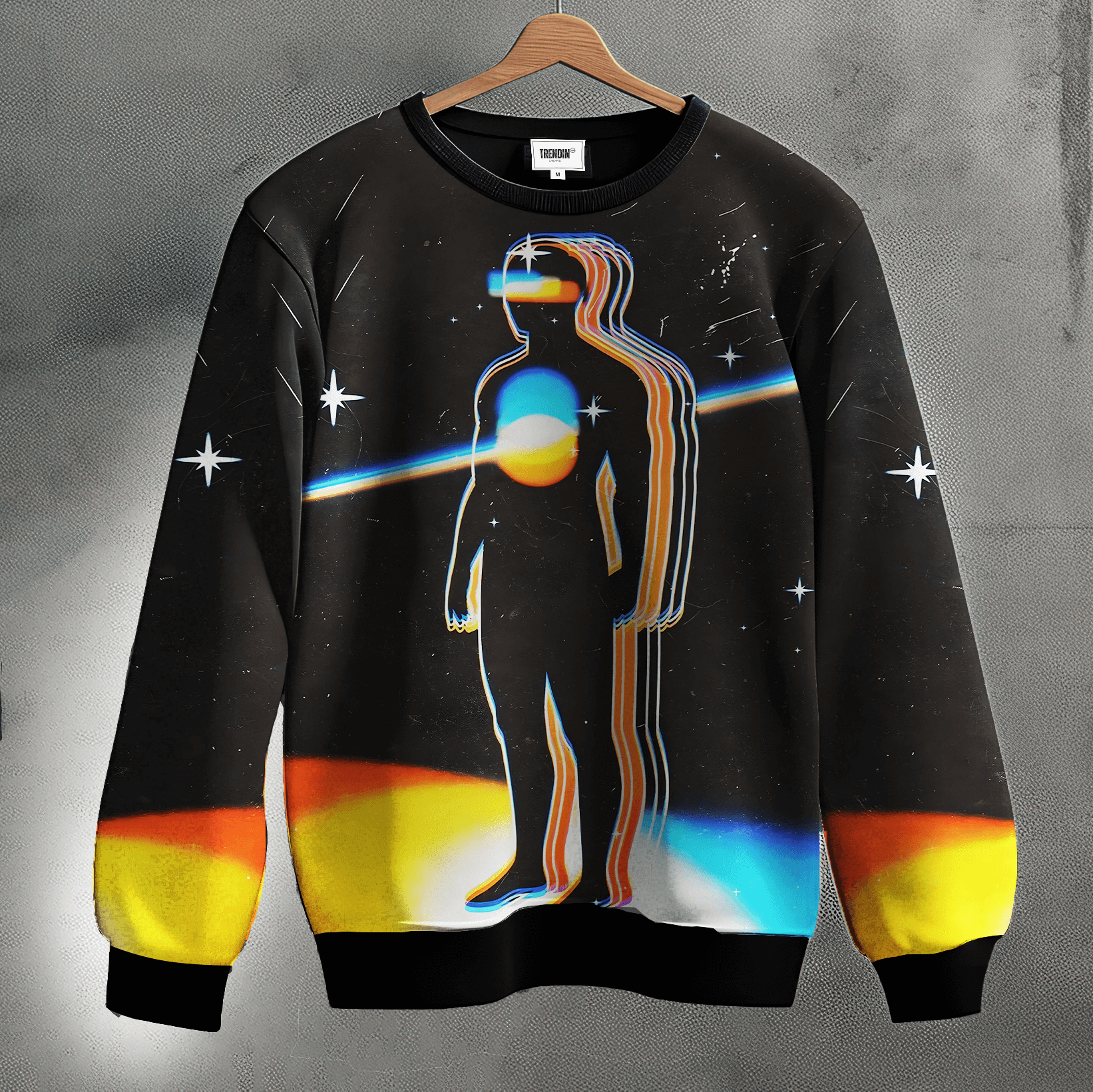 Retro Future Printed Sweatshirt