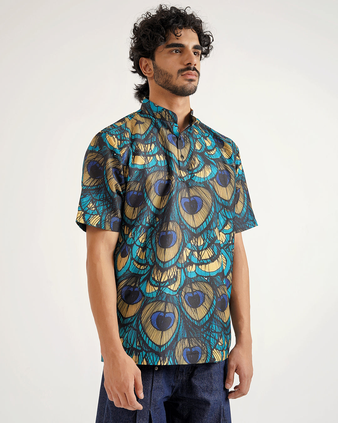 Royal Feather Short Kurta - CLAZZEY