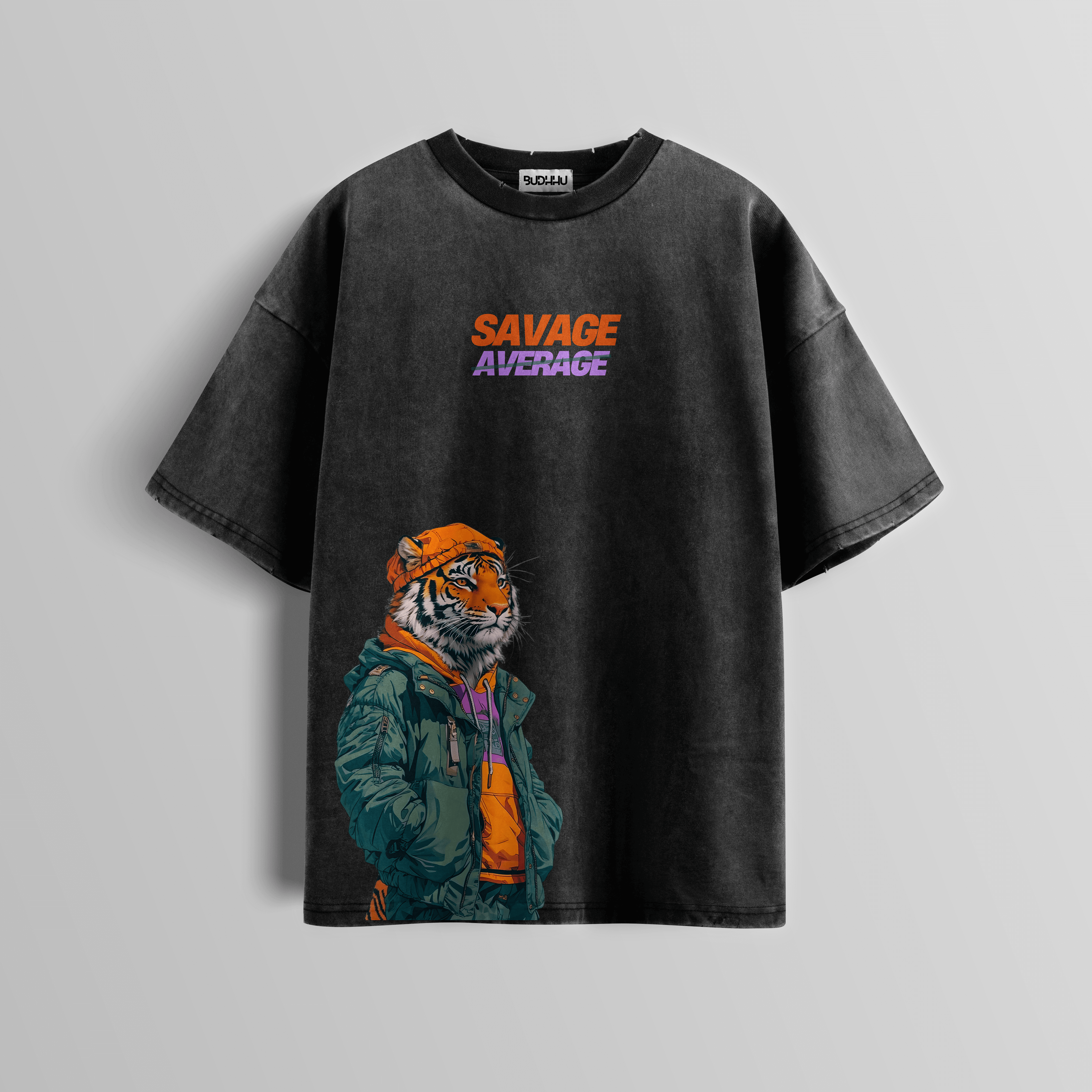 Savage Stride Acid Wash Tee