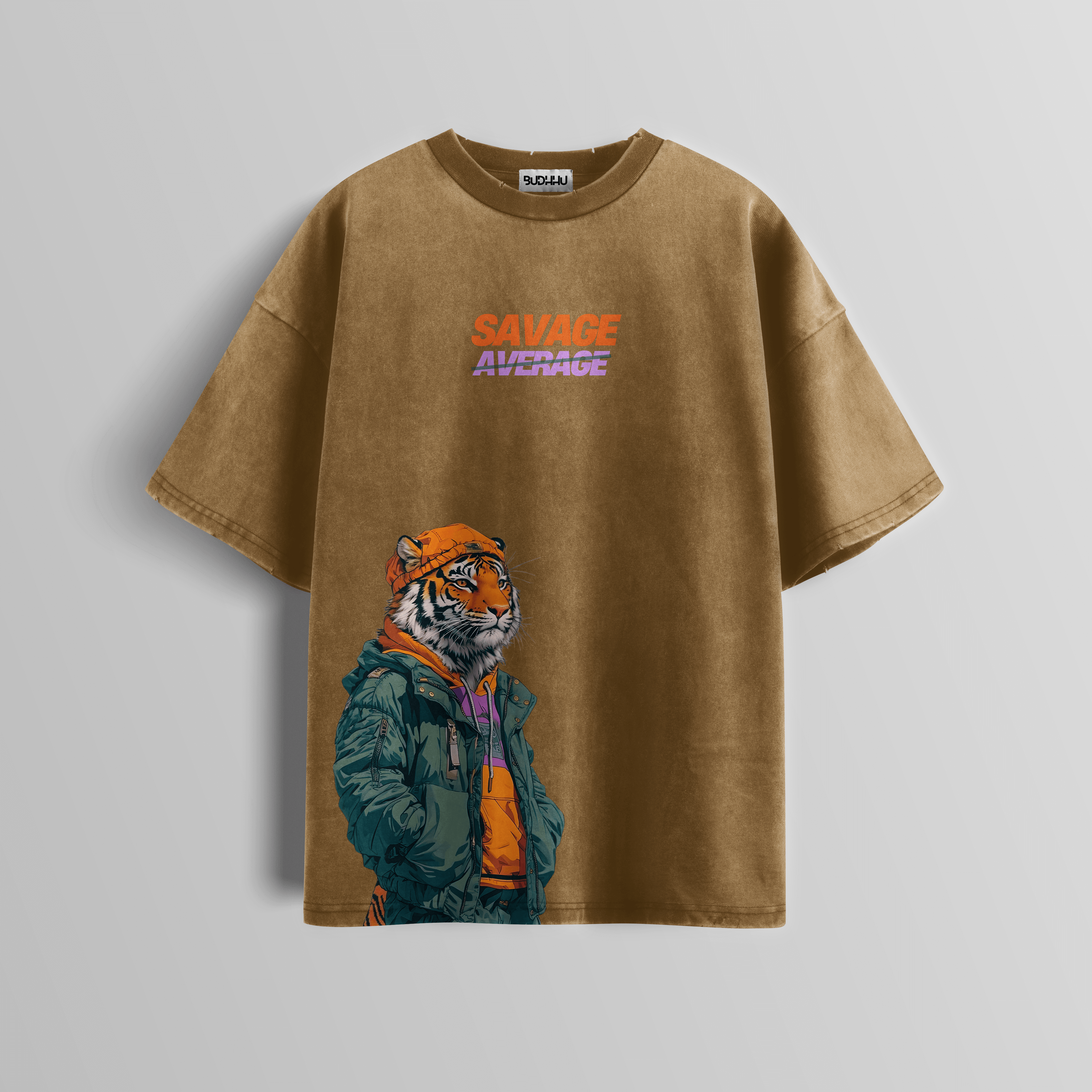 Savage Stride Acid Wash Tee