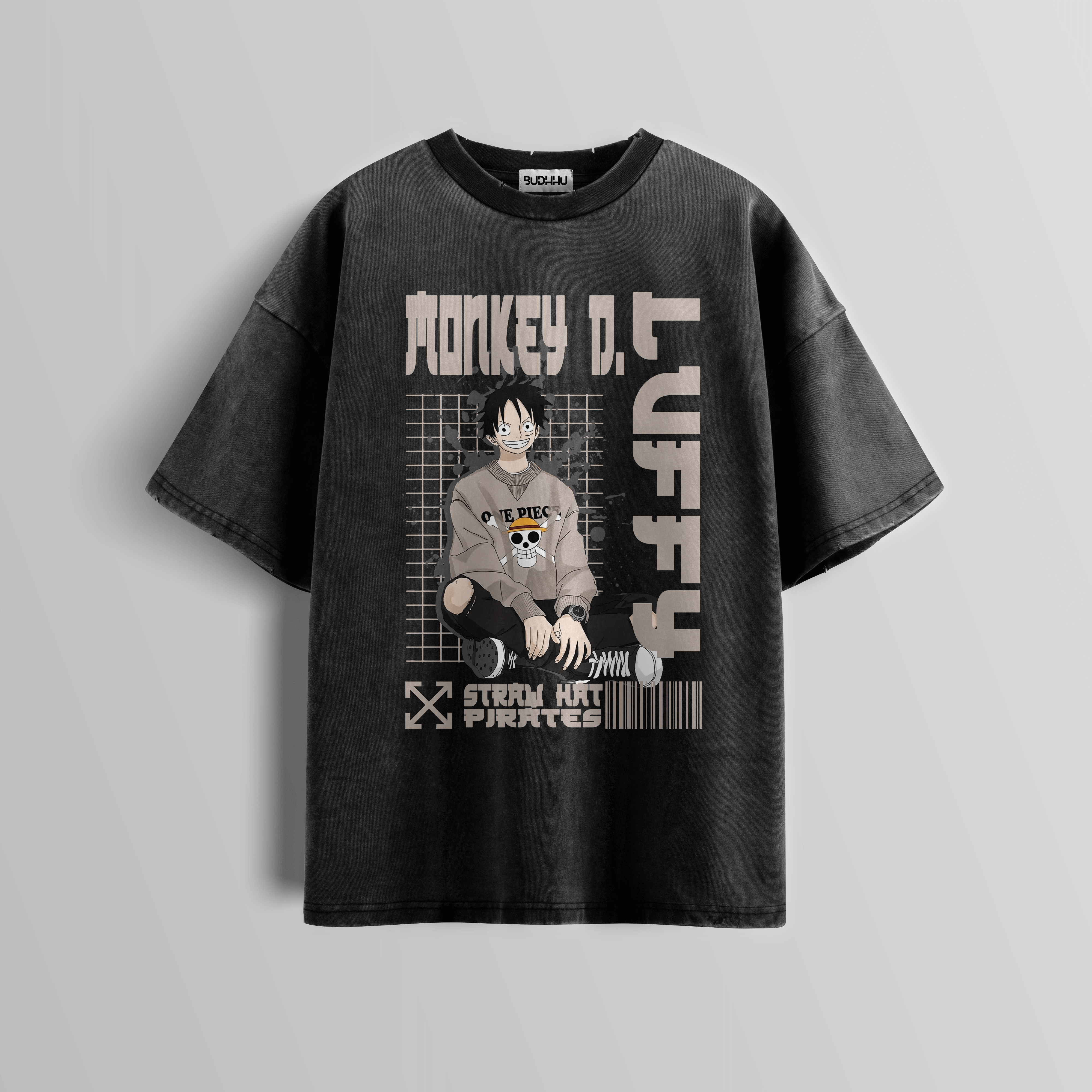 Straw Hat Acid Wash Tee