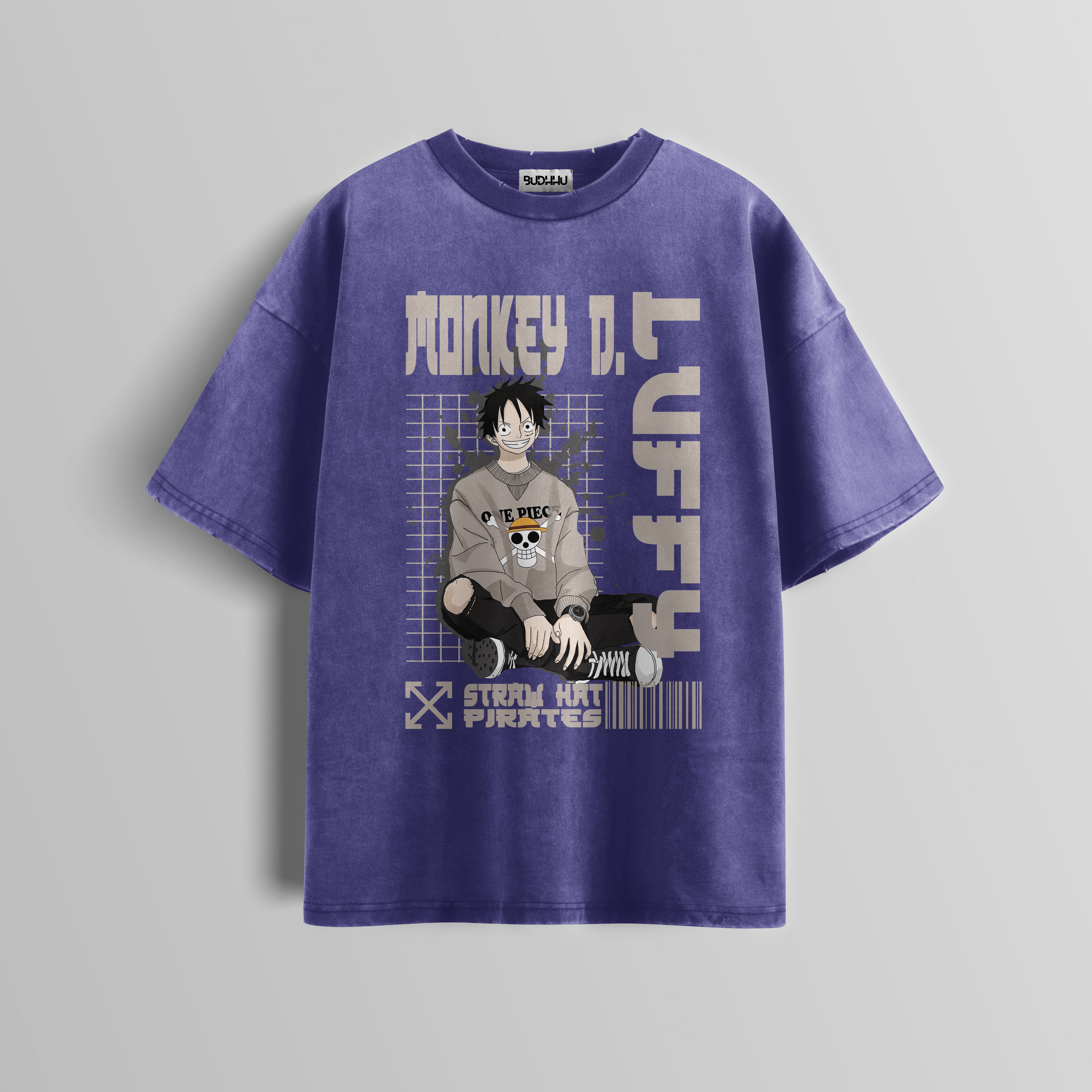 Straw Hat Acid Wash Tee