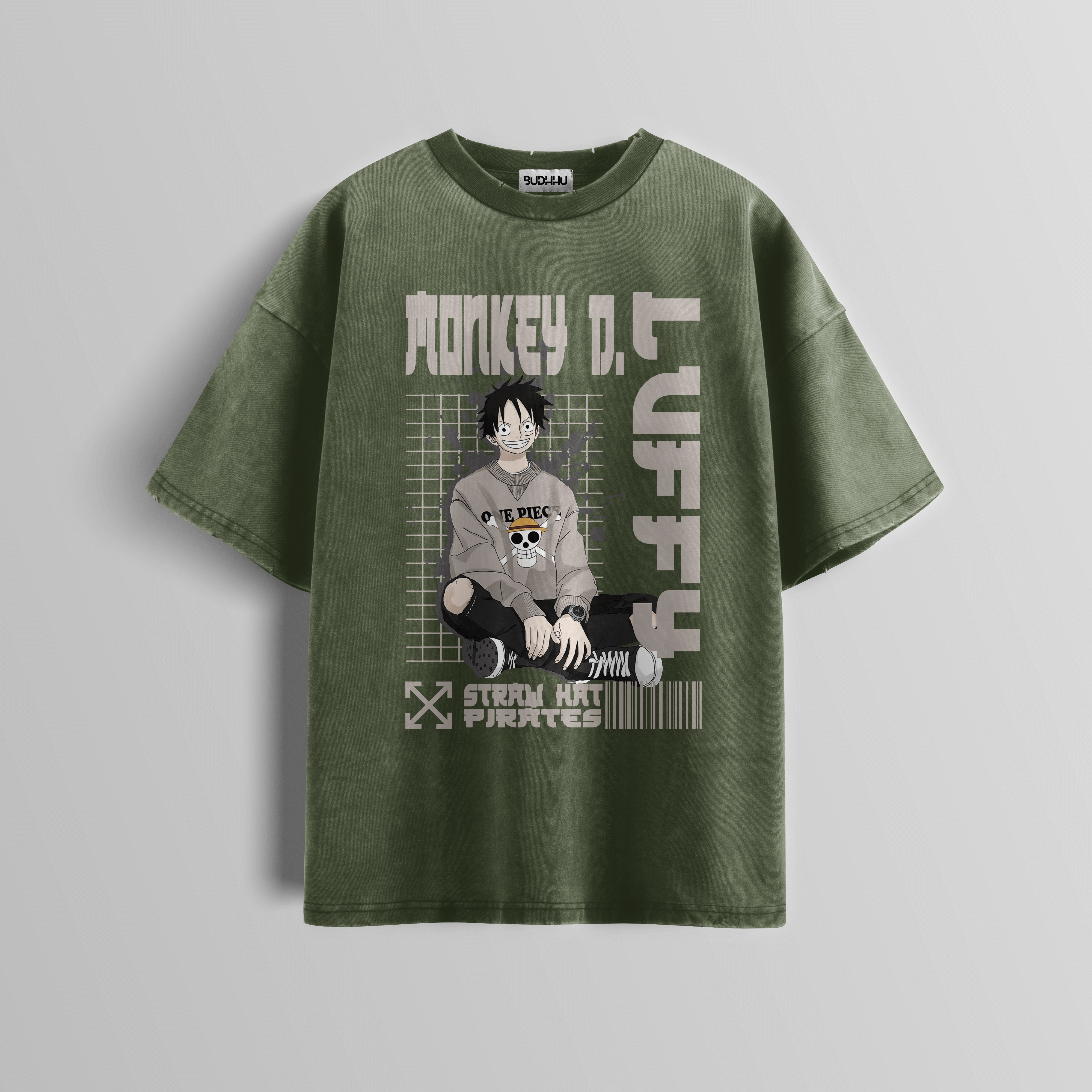 Straw Hat Acid Wash Tee