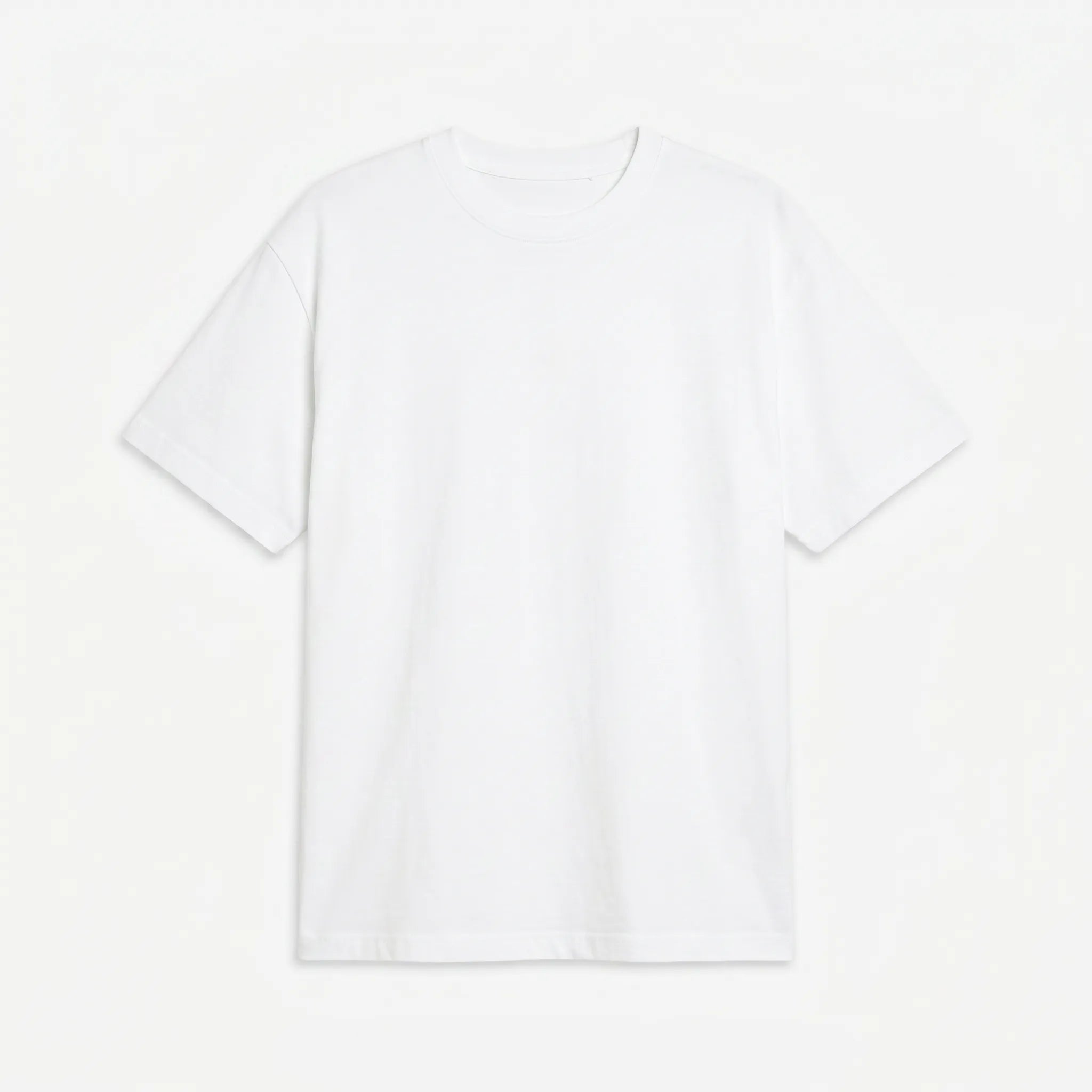 Premium Cotton Relaxed T-Shirt White CLAZZEY