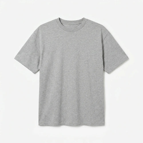 Premium Cotton Relaxed T-Shirt Grey