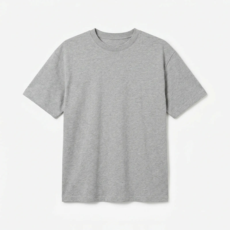 Premium Cotton Relaxed T-Shirt Grey