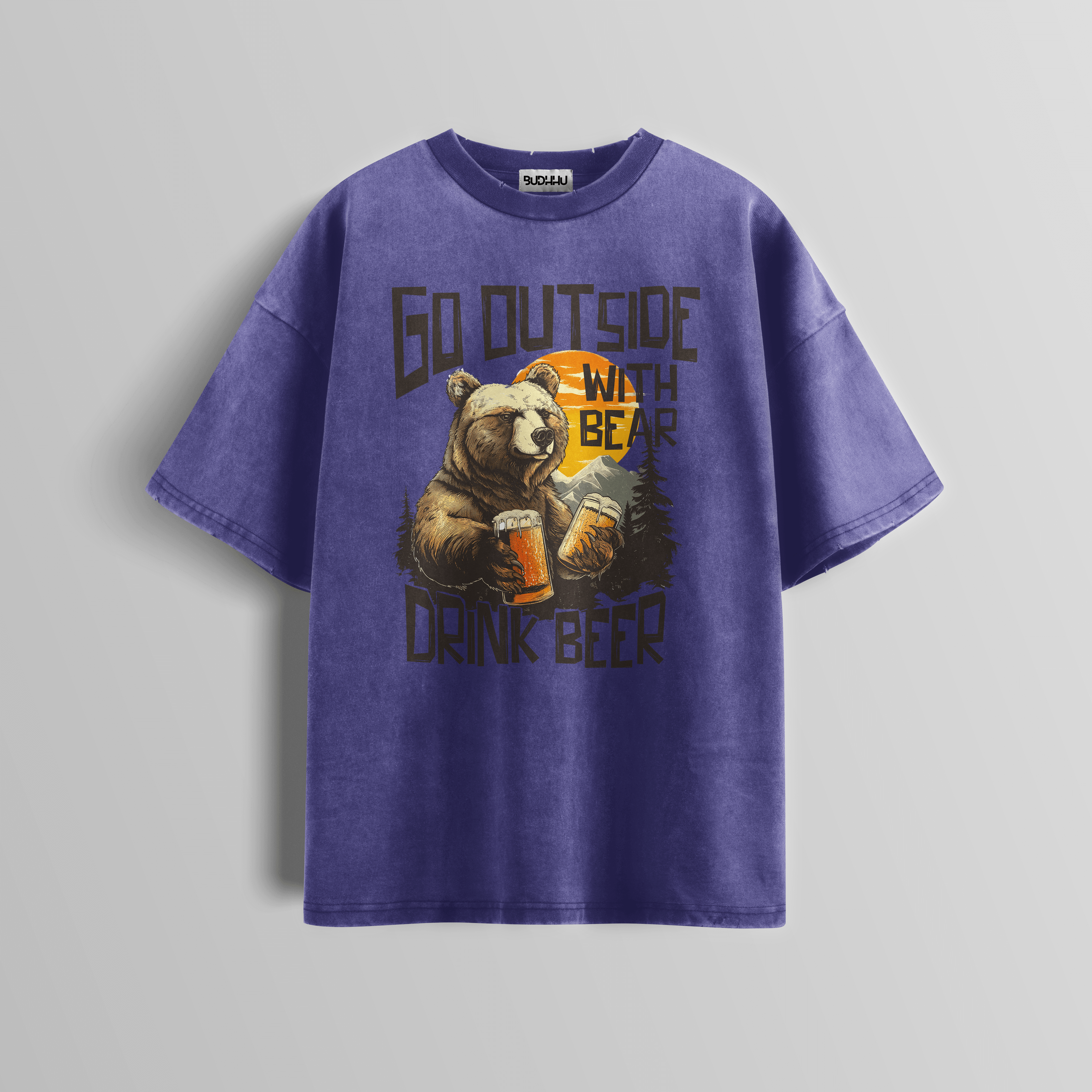 Wild Brews Acid Wash Tee