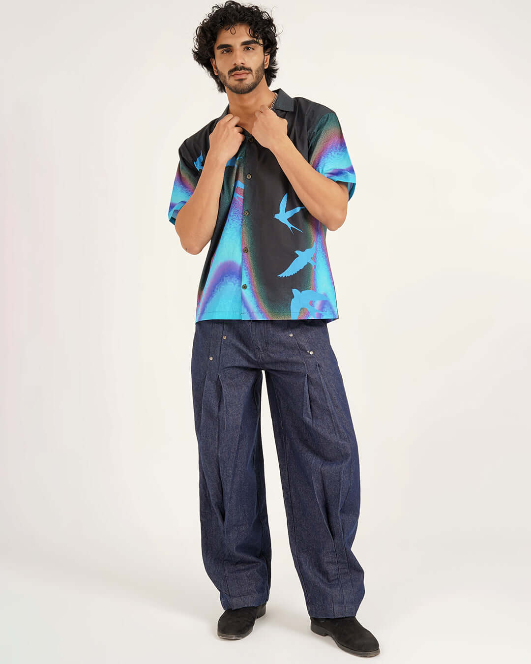 Wings of Freedom Cotton Shirt – Designer Printed Shirt - CLAZZEY