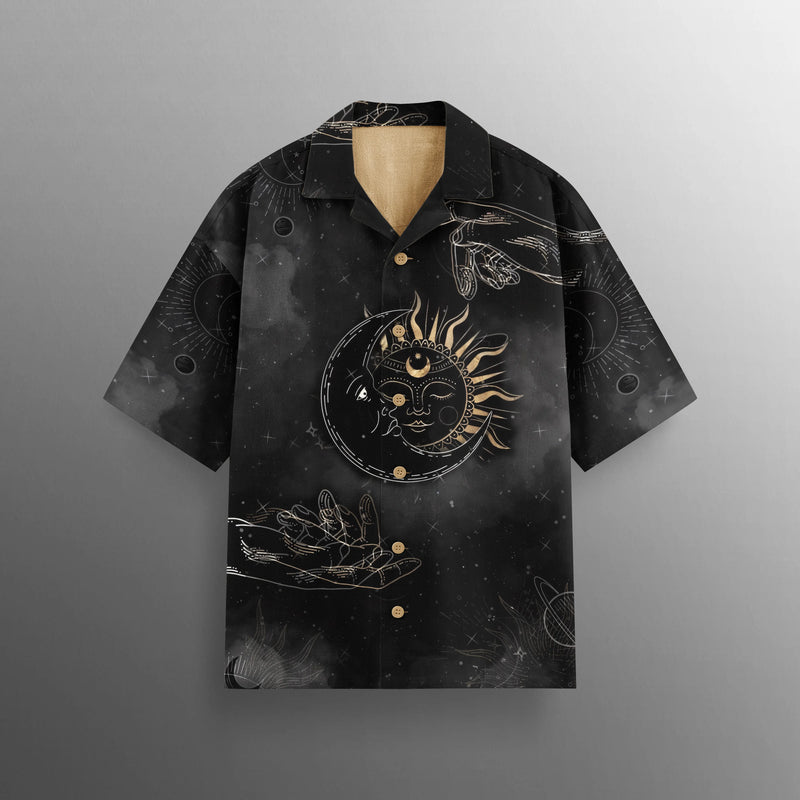 Zodiac Flow Cotton Shirt for Streetwear Style