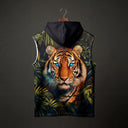 Jungle Eyes Oversized sleeveless Hoodie