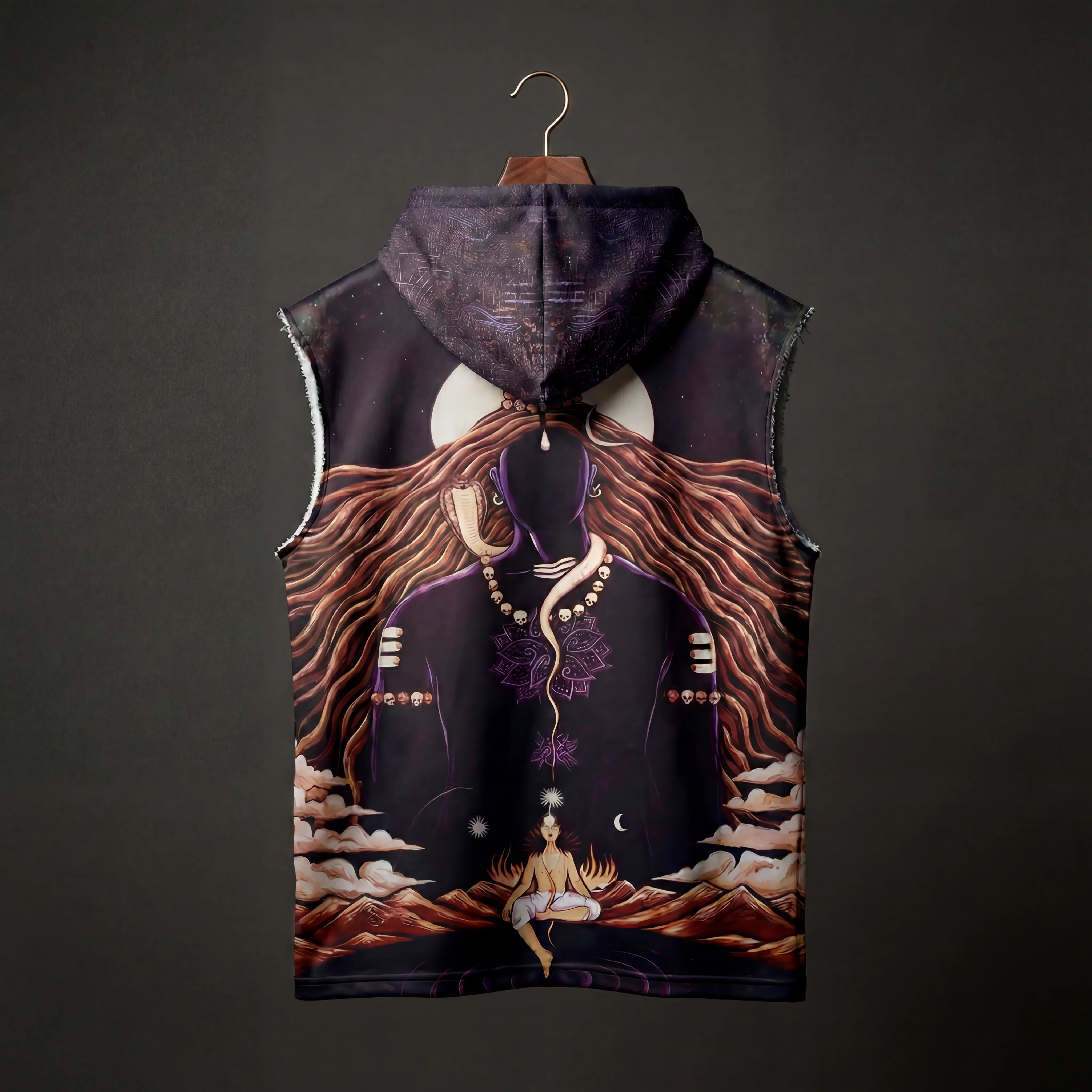 Shivaverse Sleeveless Oversized Hoodie