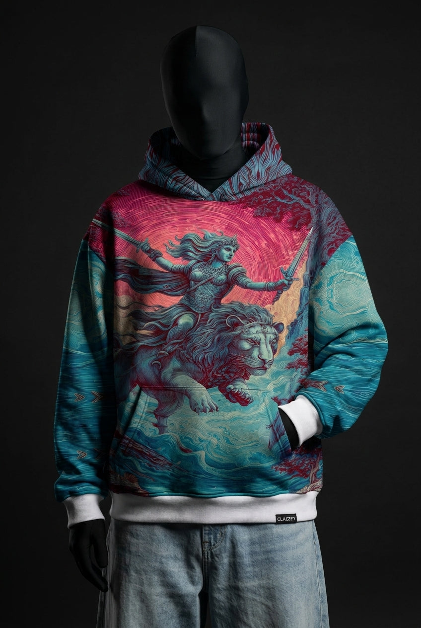 Lionheart Warrior Graphic Hoodie – Mythic Streetwear Print