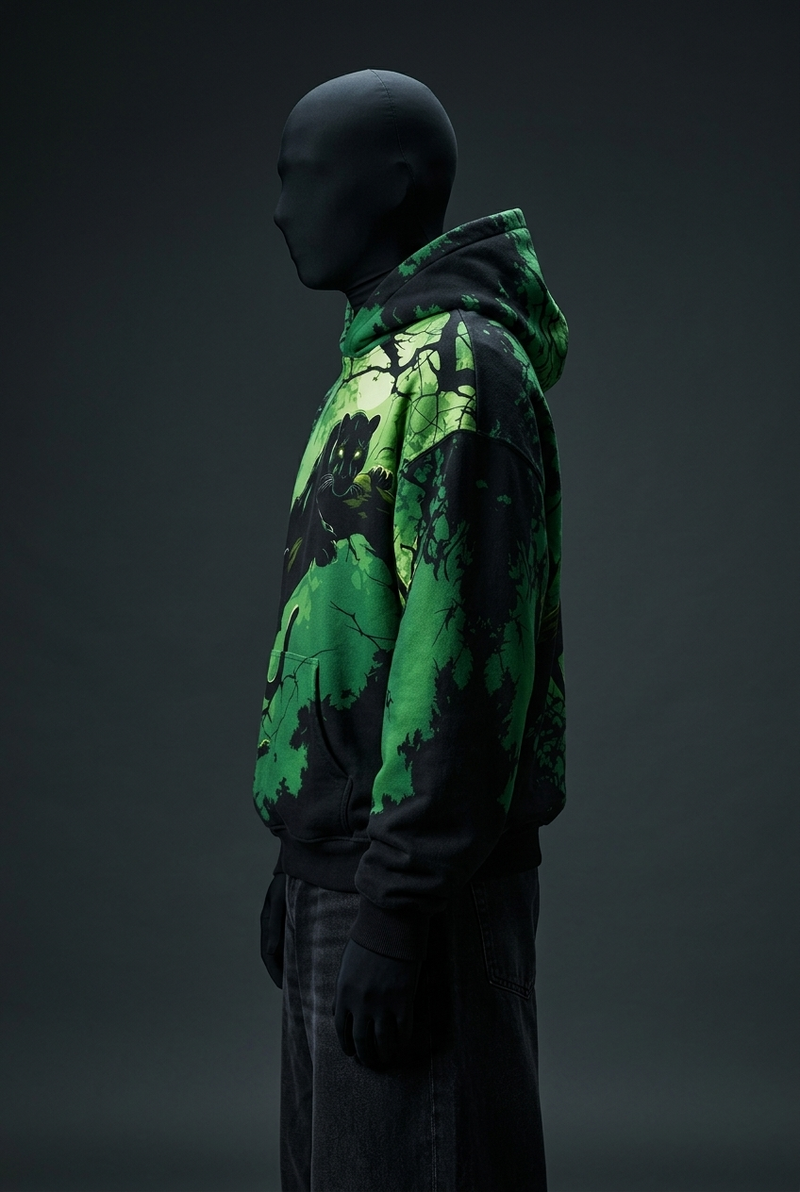 Jungle Phantom Printed Hoodie - Premium Fleece Comfort
