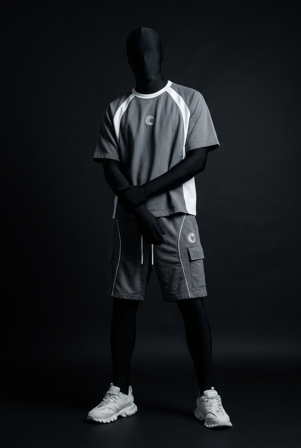 Steel Grey Heavyweight Tech-Terry Co-ord Set