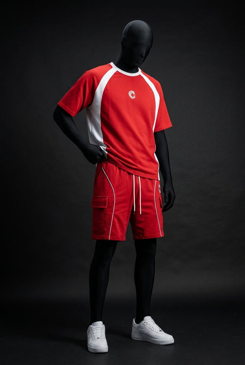 Ignite Red Heavyweight Tech-Terry Co-ord Set