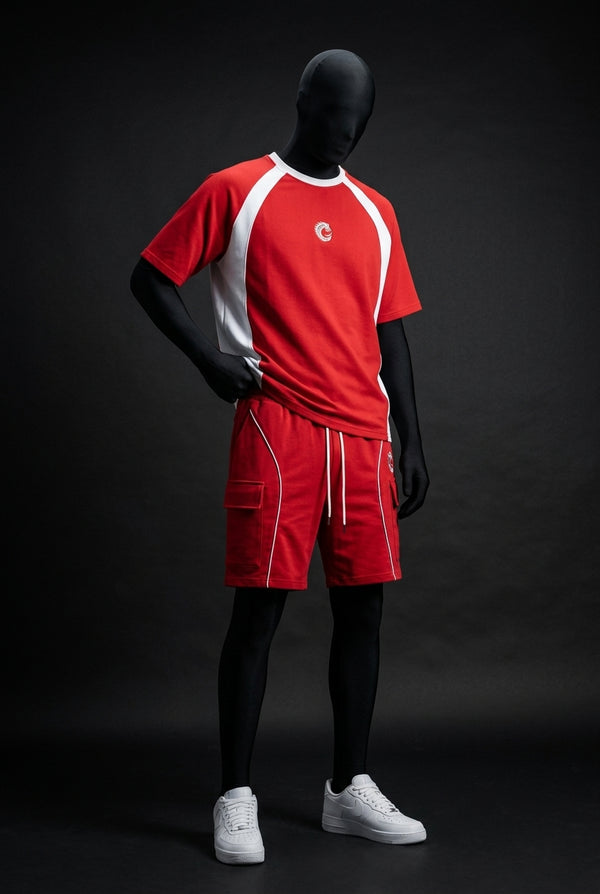 Ignite Red Heavyweight Tech-Terry Co-ord Set