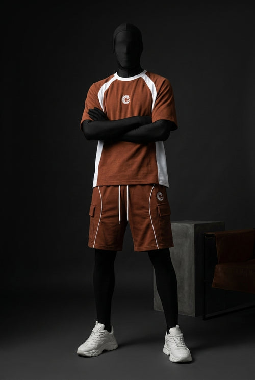 Terra Brown Heavyweight Tech-Terry Co-ord Set