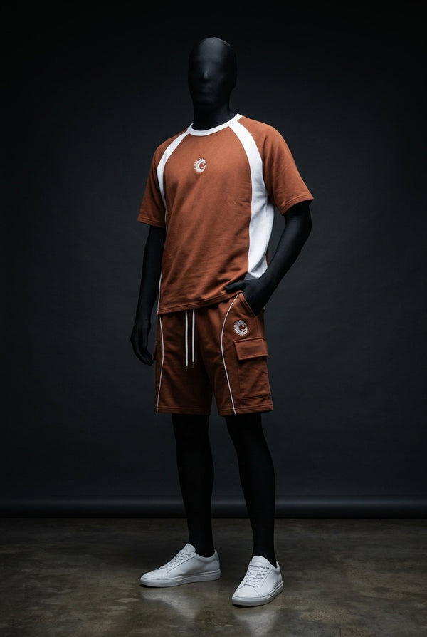 Terra Brown Heavyweight Tech-Terry Co-ord Set