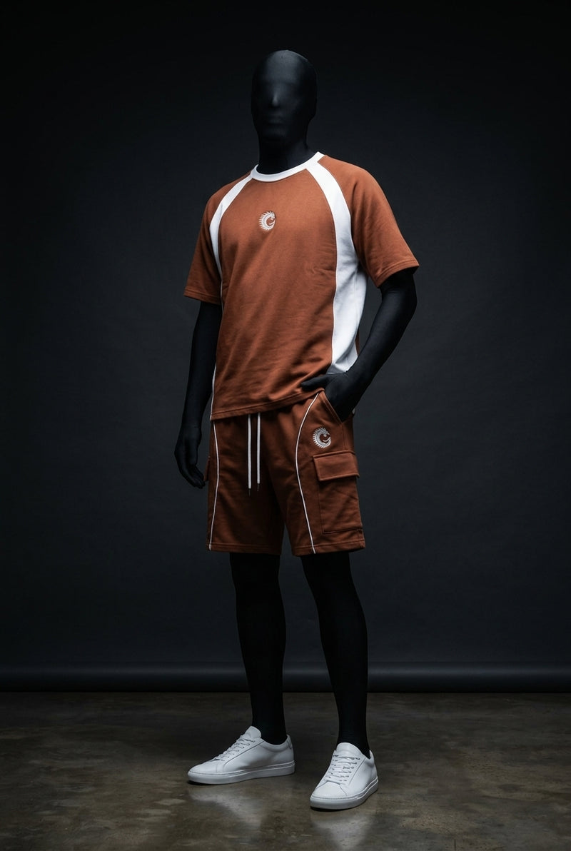 Terra Brown Heavyweight Tech-Terry Co-ord Set