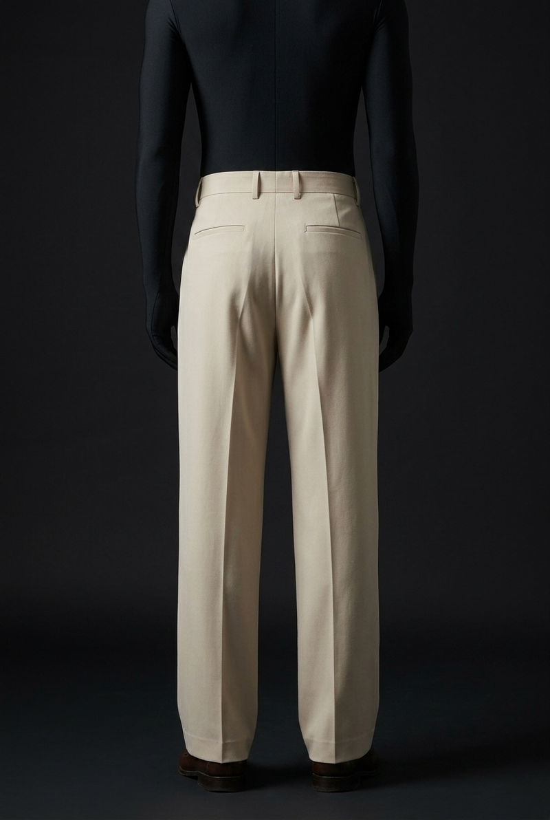 Sandstone Beige Stretch Pants for Neutral and Versatile