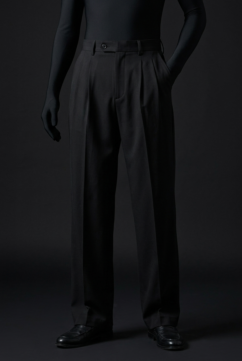 Jet Black Stretch Pants for Sleek Everyday Comfort