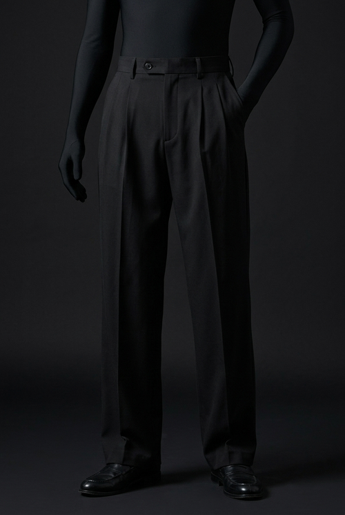 Jet Black Stretch Pants for Sleek Everyday Comfort