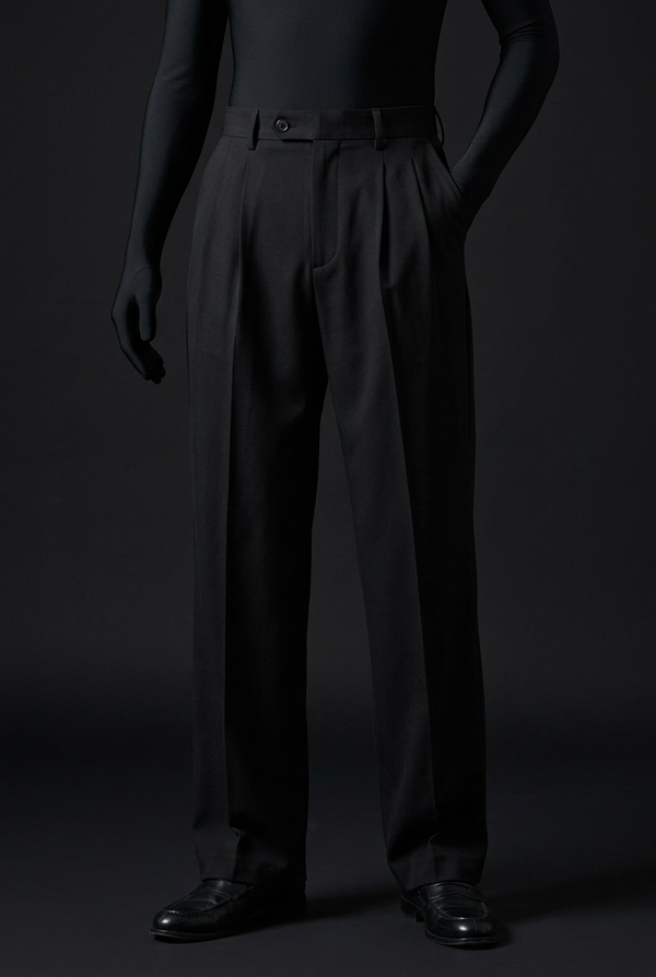 Jet Black Stretch Pants for Sleek Everyday Comfort