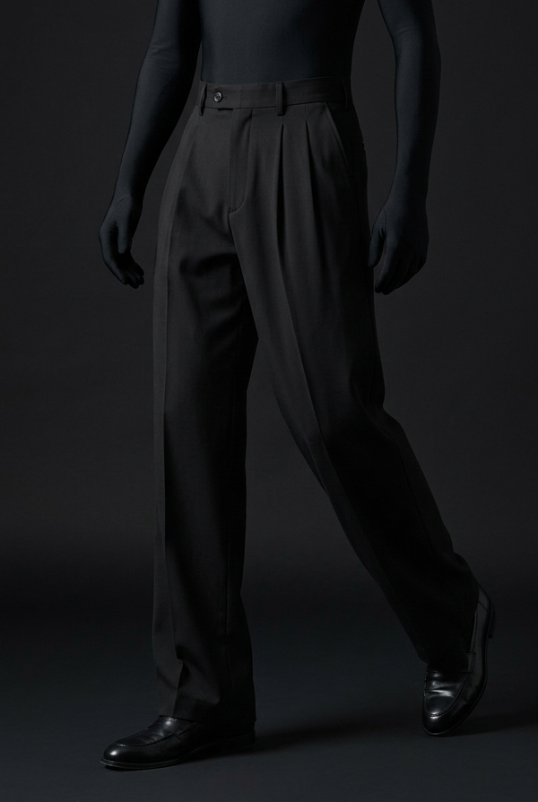 Jet Black Stretch Pants for Sleek Everyday Comfort