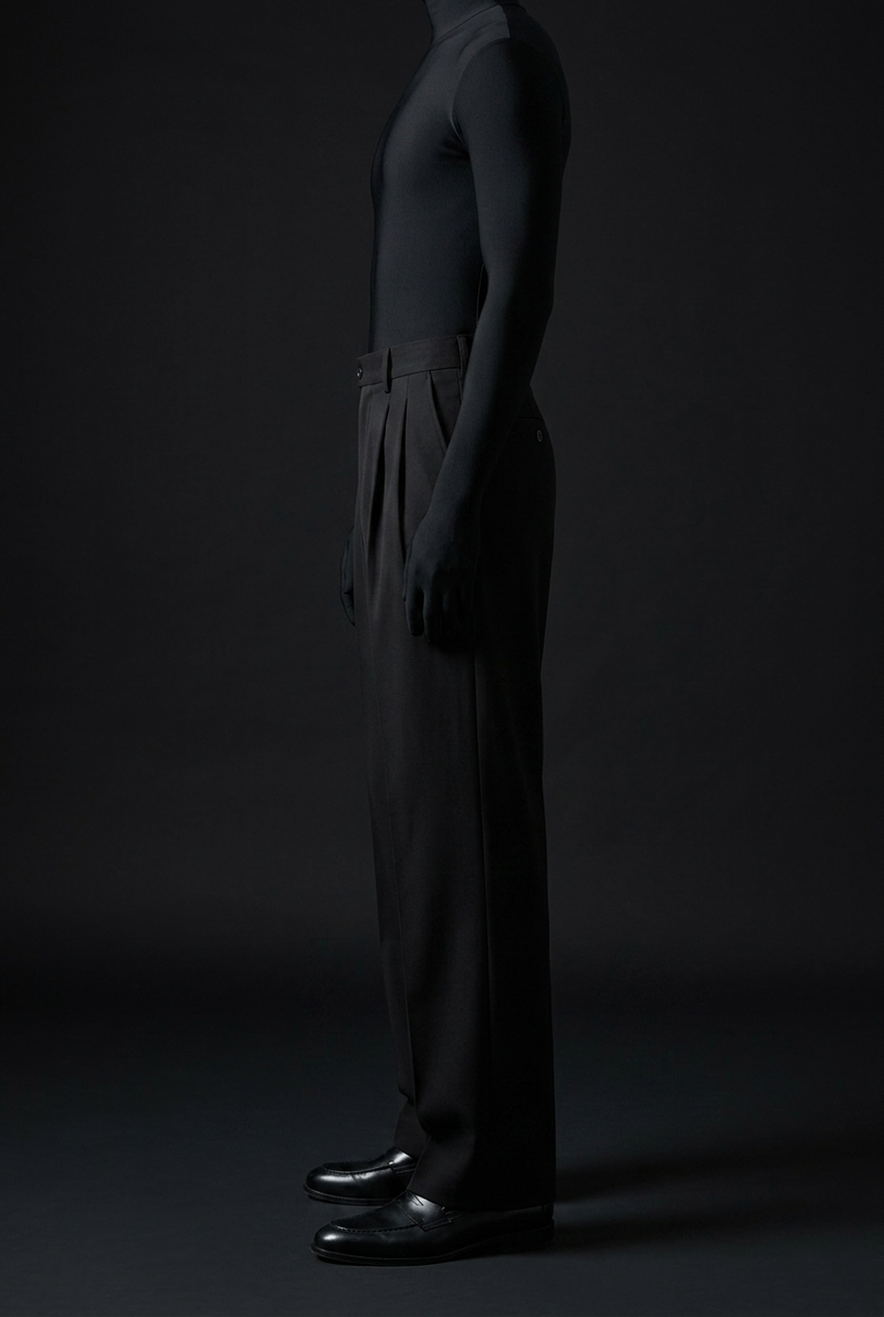 Jet Black Stretch Pants for Sleek Everyday Comfort