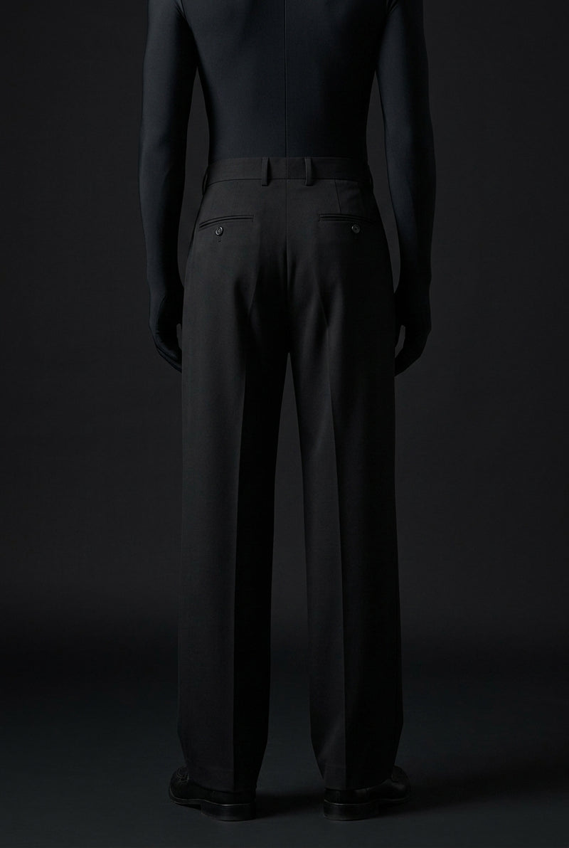 Jet Black Stretch Pants for Sleek Everyday Comfort