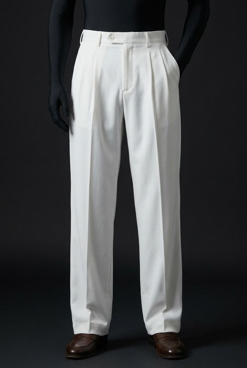 Ivory White Stretch Pants for Clean and Comfortable