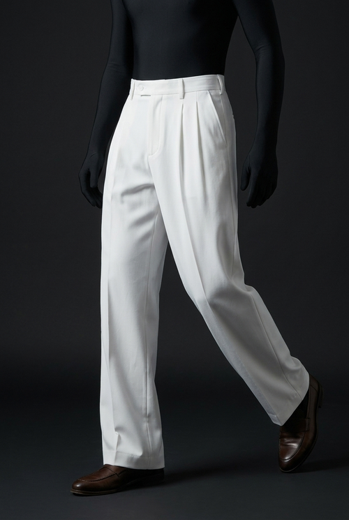 Ivory White Stretch Pants for Clean and Comfortable
