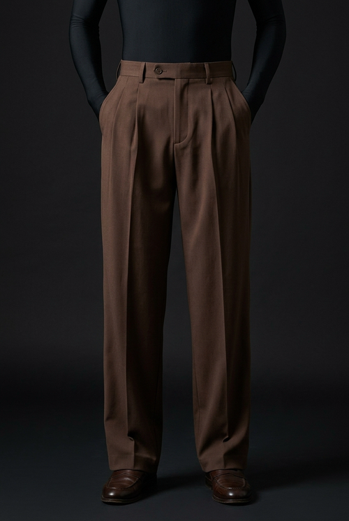 Cocoa Brown Stretch Pants for Warm and Comfortable