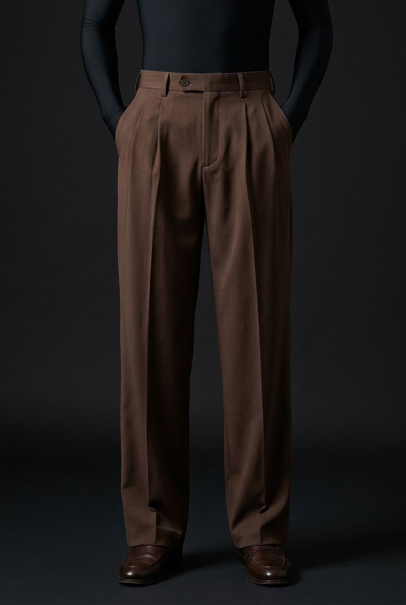 Cocoa Brown Stretch Pants for Warm and Comfortable