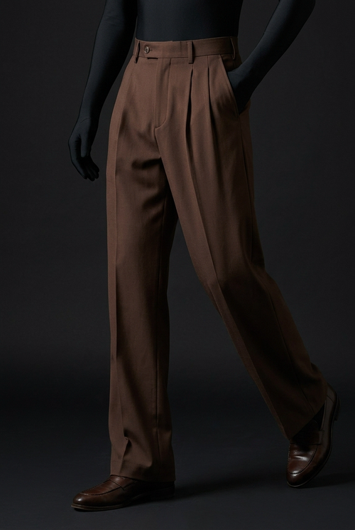 Cocoa Brown Stretch Pants for Warm and Comfortable