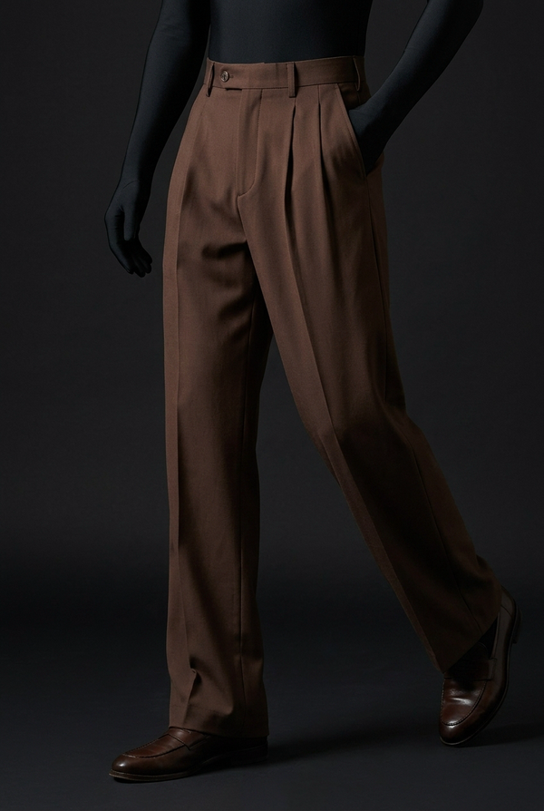 Cocoa Brown Stretch Pants for Warm and Comfortable
