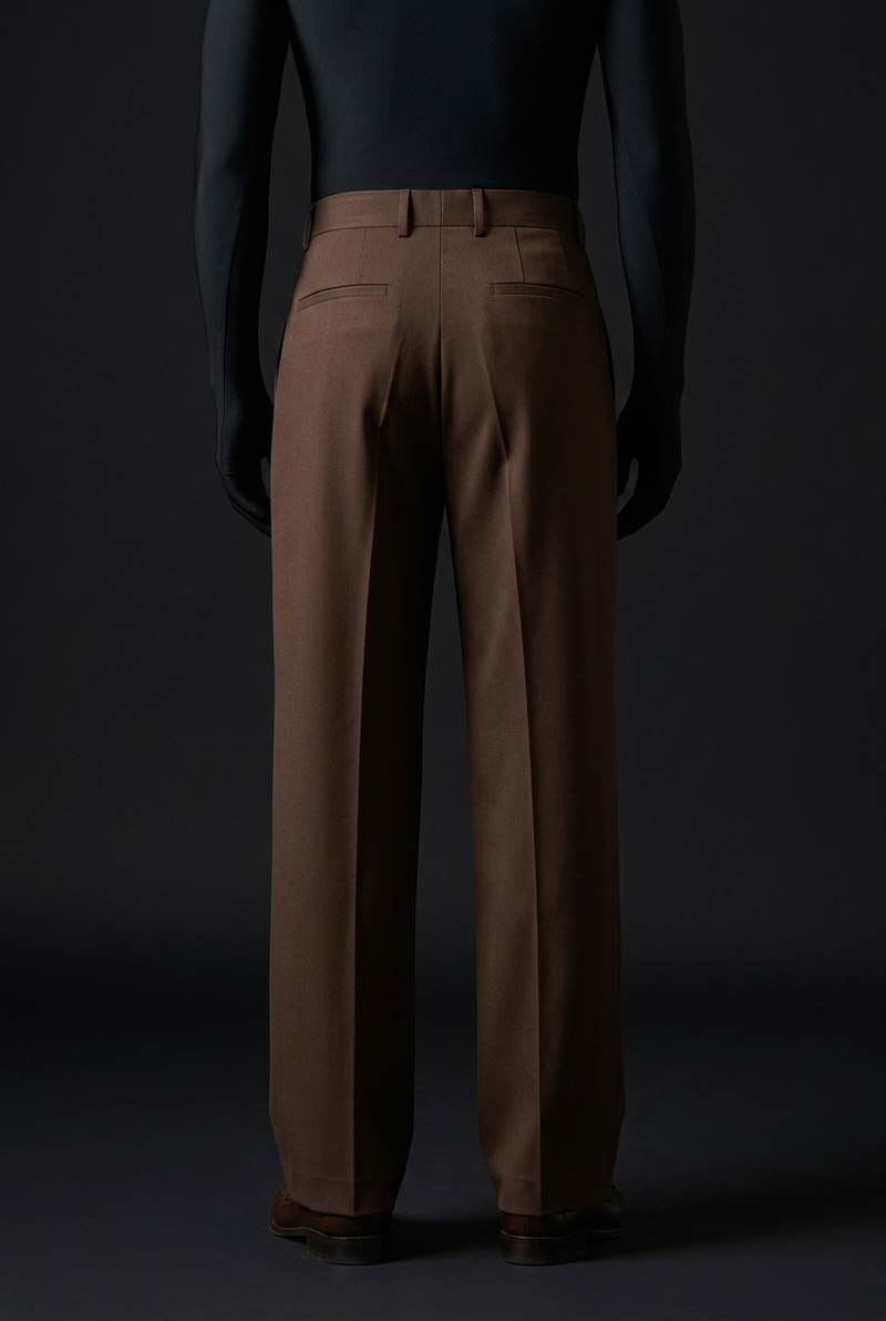 Cocoa Brown Stretch Pants for Warm and Comfortable