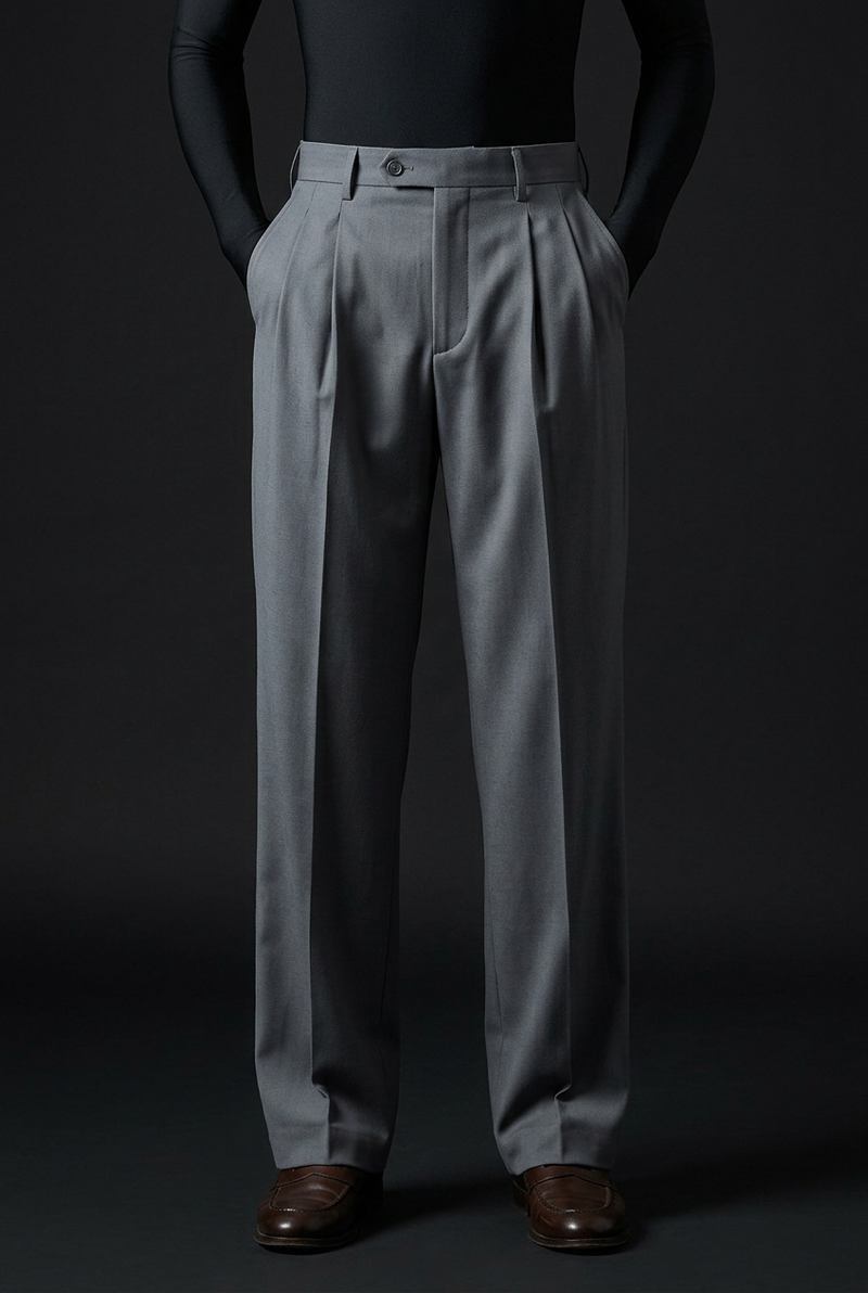 D GREY Stretch Pants for Sleek Everyday Streetwear Comfort
