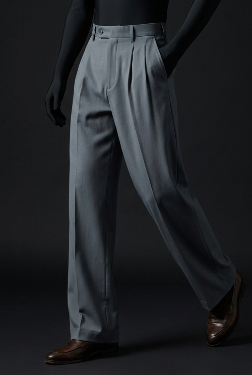 D GREY Stretch Pants for Sleek Everyday Streetwear Comfort
