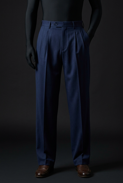 Navy Blue Stretch Pants for Classic and Comfortable