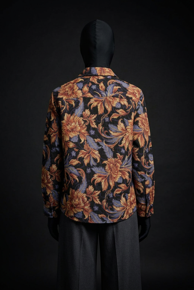 Baroque Bloom Over Shirt – Cotton Collared Over Shirts
