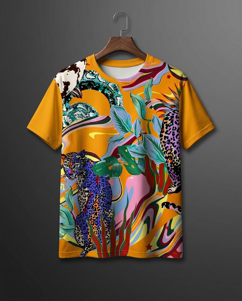 Jungle Trip Printed Tee - Nature-inspired